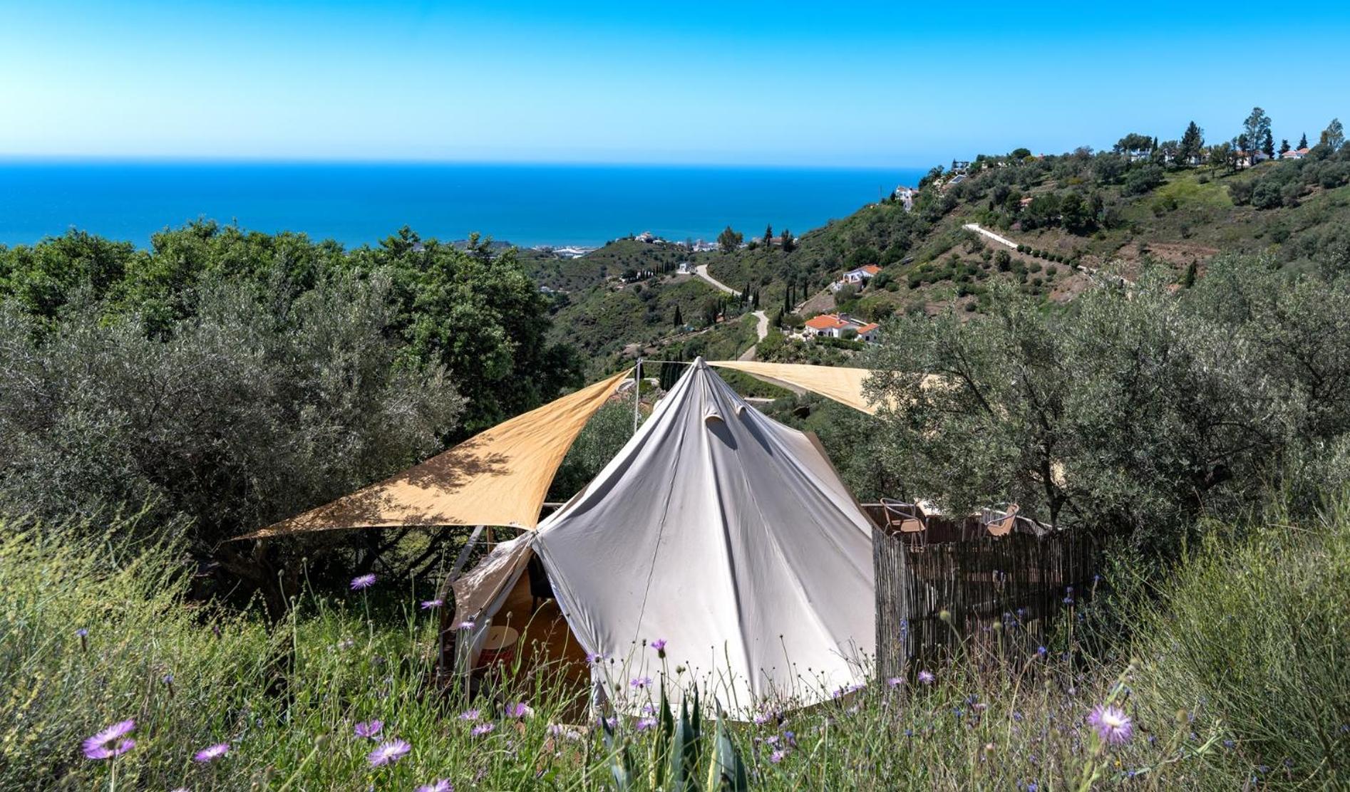 Campo Agave Luxury Tents Sayalonga 外观 照片