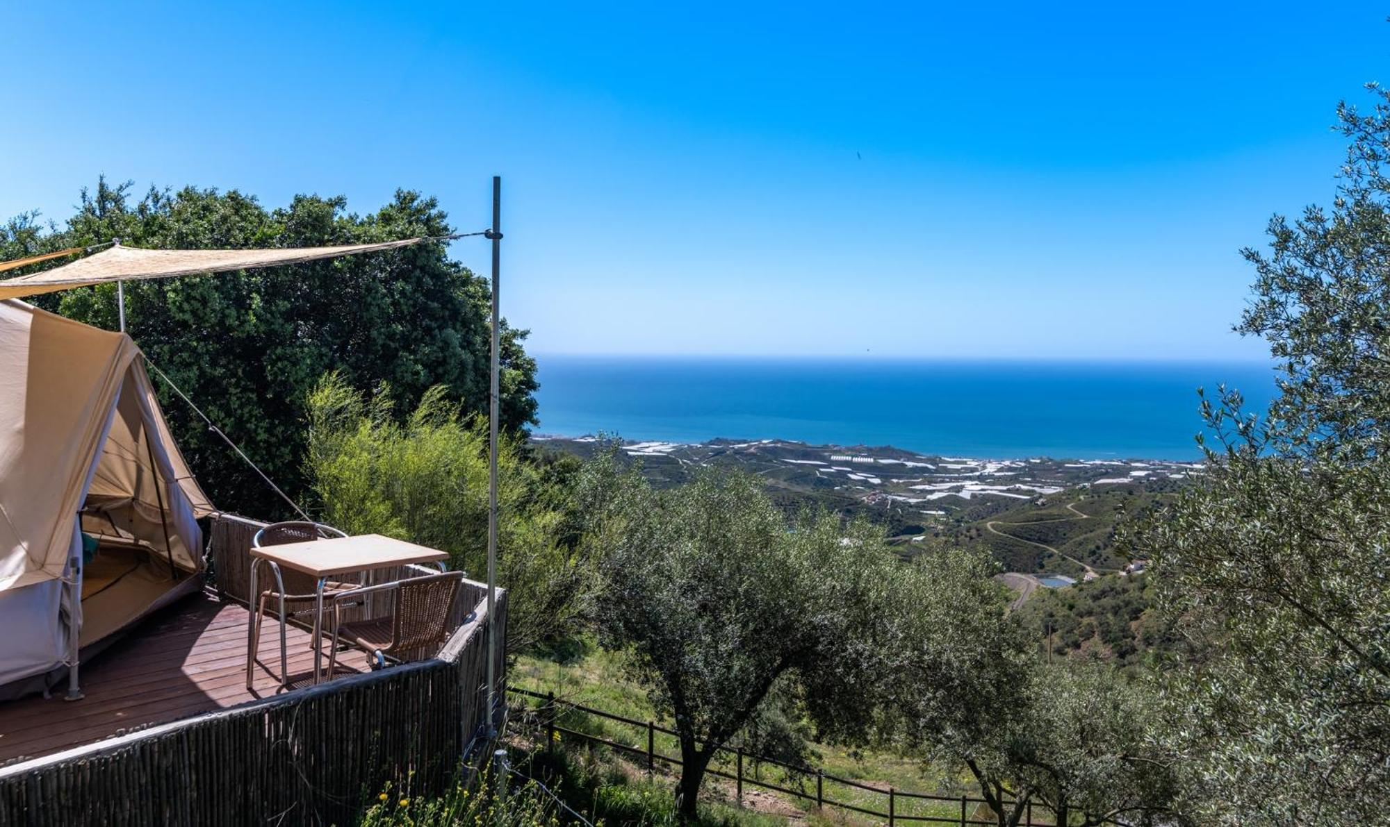 Campo Agave Luxury Tents Sayalonga 外观 照片